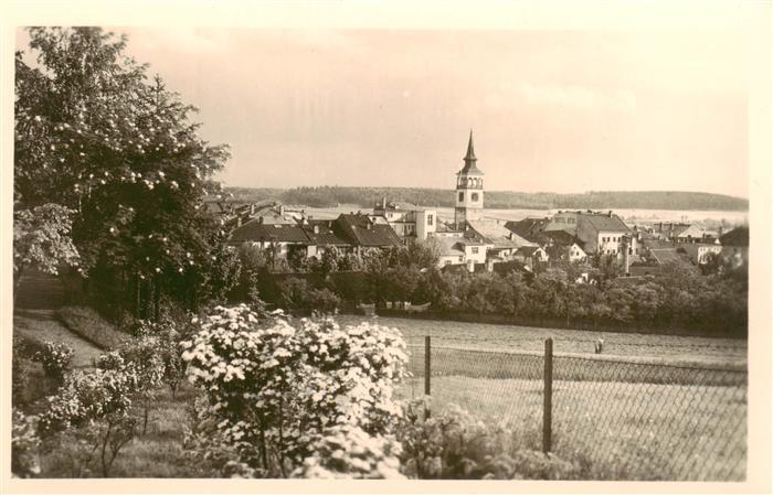 Dobruska Gutenfeld CZ Ortsansicht mit Kirche