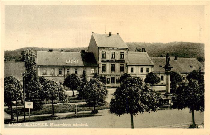 Mlazovice Jicin Jitschin CZ Masarykovo namesti Hotel Restaurant