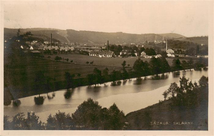 Sazava Sklarny Sasau Cesky Sternberk CZ Panorama