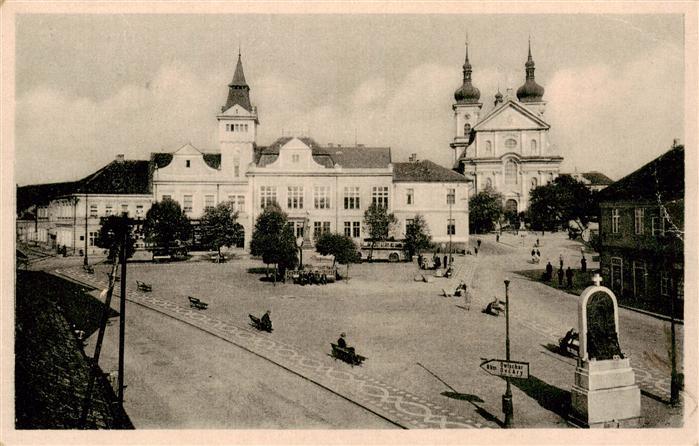 Altbunzlau Stara Boleslav CZ Stara Boleslav Platz Stadtzentrum Kirche