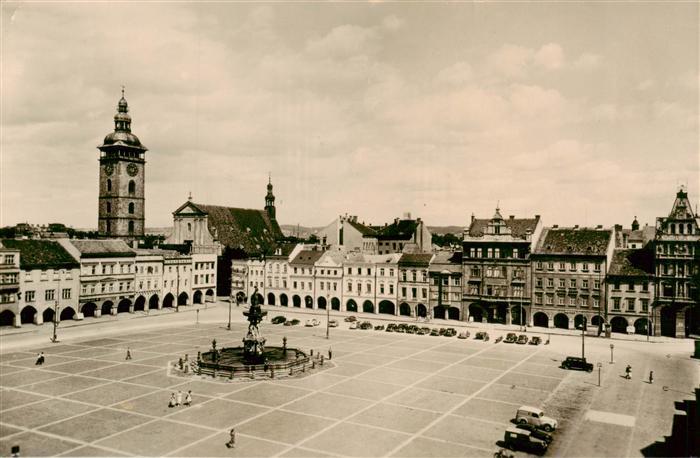 Ceske Budejovice Cesky Budejovic Budweis CZ Zizkovo namesti Stadtplatz Zentrum