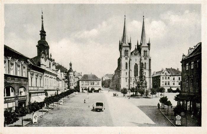 Chrudim Crudim Schumberg CZ Motiv Stadtzentrum Platz Kirche