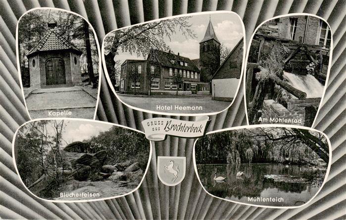Brochterbeck Tecklenburg Kapelle Hotel Heemann Muehlenrad Bluecherfelsen Muehlen
