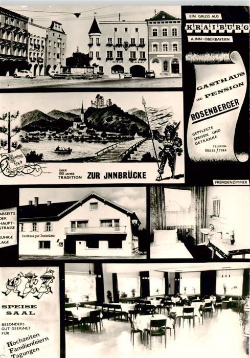 Kraiburg Inn Gasthaus Pension Roserberg Gasthaus zur Innbruecke Fremdenzimmer