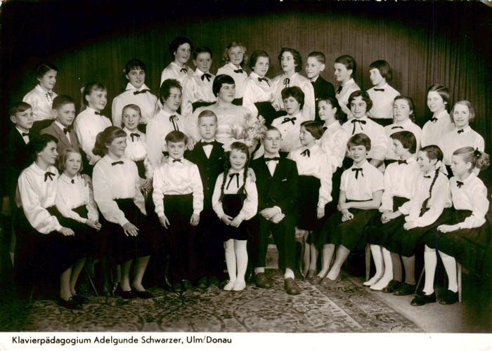 ULM  Donau Klavierpaedagogium Adelgunde Schwarzer Gruppenbild