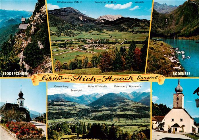 Aich-Assach Steiermark AT Panorama Ennstal Stoderzinken Bodensee Kapelle Alpen