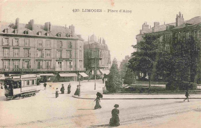 Limoges 87 Haute-Vienne Place d'Aine Tram