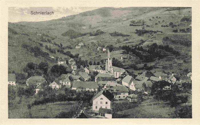 Schnierlach Lapoutroie 68 Haut-Rhin Ansicht mit Kirche