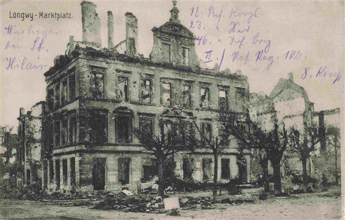 Longwy 54 Meurthe-et-Moselle Marktplatz Kriegsschauplatz 1. Weltkrieg