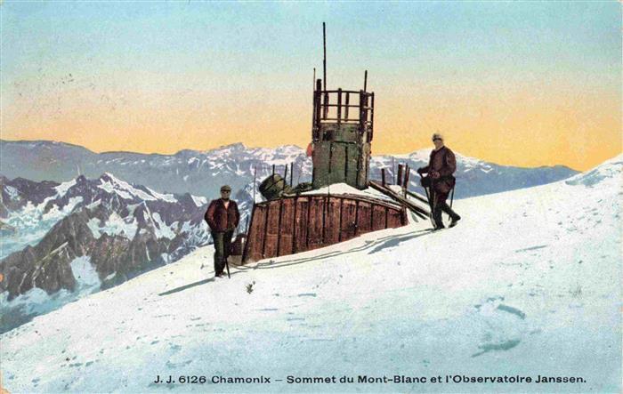 CHAMONIX 74 Haute-Savoie Sommet du Mont-Blanc et l'Observatoire Janssen