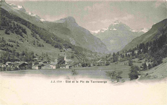 Sixt-Fer-a-Cheval 74 Haute-Savoie Panorama Pic de Tanneverge Alpes