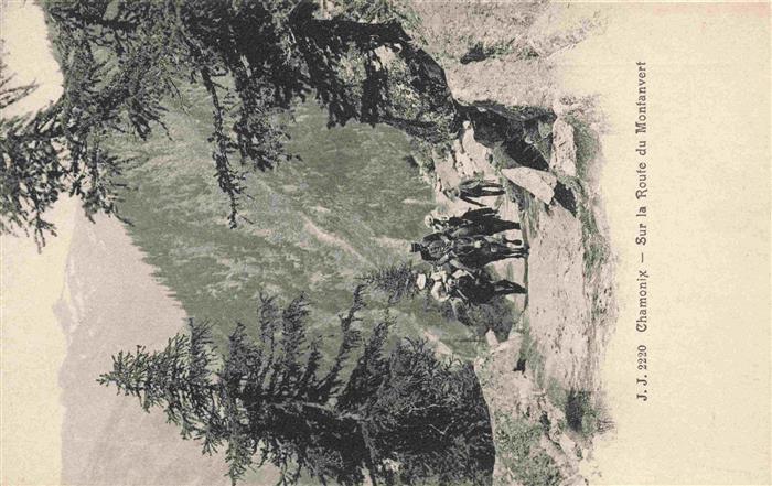 CHAMONIX 74 Haute-Savoie Sur la Route du Montanvert