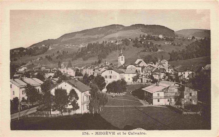 Megeve 74 Haute-Savoie Vue panoramique et le Calvaire