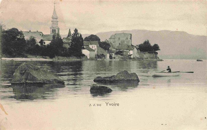 Yvoire 74 Haute-Savoie Ansicht vom Genfersee aus