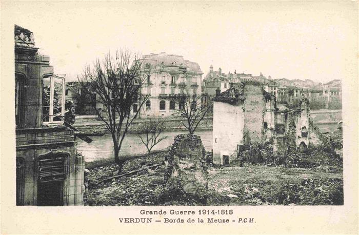 VERDUN  55 Meuse Bords de la Meuse Grande Guerre 1914-1918 Westlicher Kriegsscha