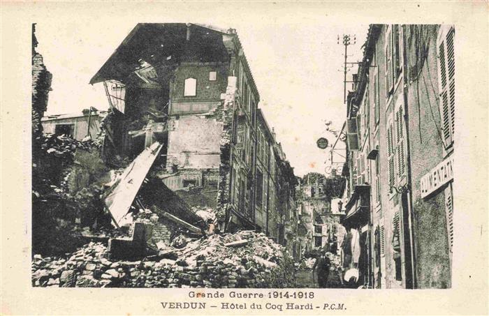 VERDUN  55 Meuse Hôtel du Coq Hardi Grande Guerre 1914-1918 Westlicher Kriegssch