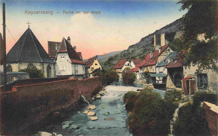 Kaysersberg 68 Haut Rhin Partie an der Weiss
