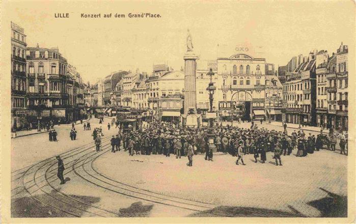 LILLE 59 Nord Konzert auf dem Grande Place
