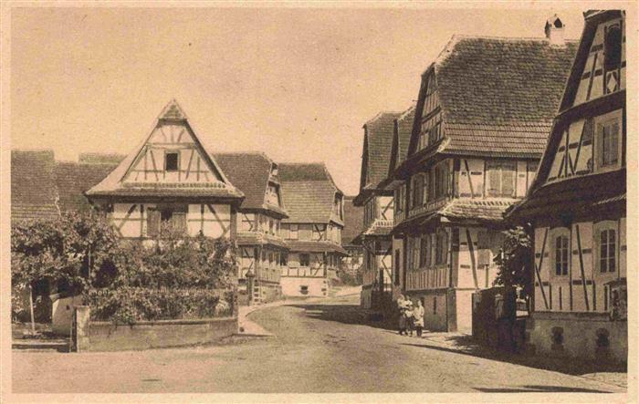 Hunspach 67 Bas-Rhin Dorfpartie