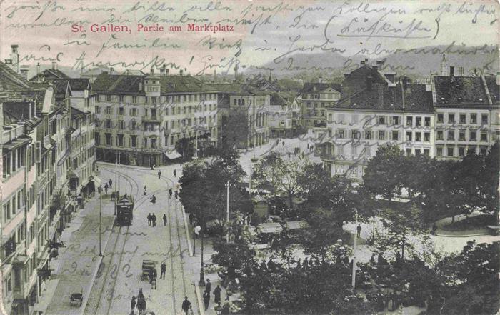 St Gallen SG Partie am Marktplatz