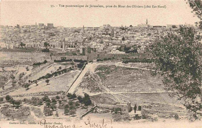 Jerusalem Yerushalayim Israel Vue panoramique prise du Mont des Oliviers