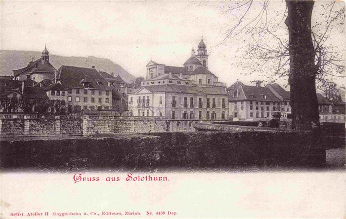 Solothurn Soleure SO Blick zur Altstadt