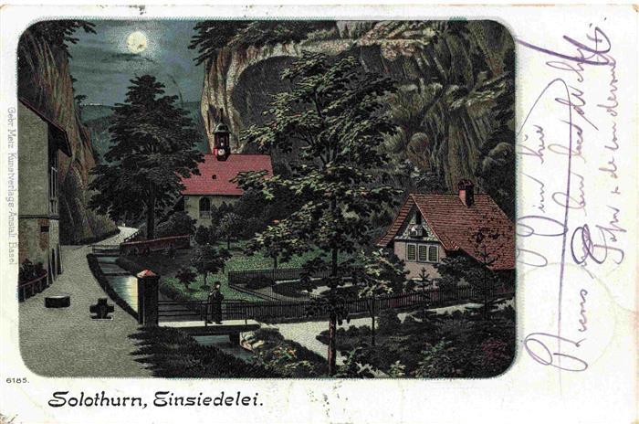 Solothurn Soleure SO Einsiedelei im Mondschein