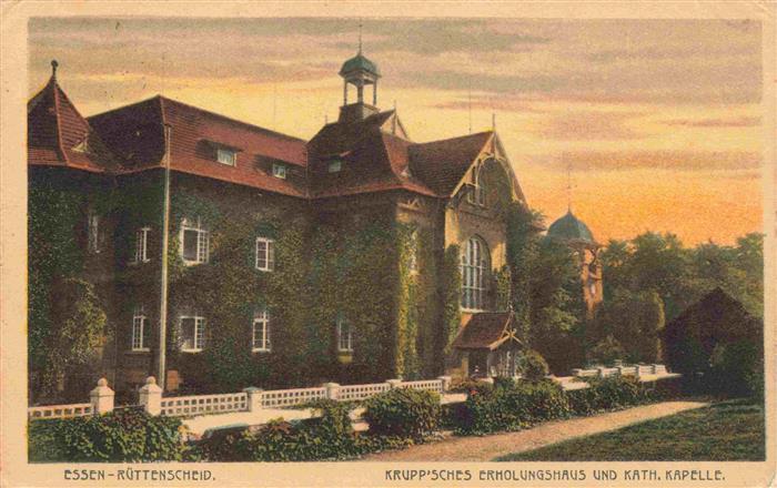 Ruettenscheid Essen Krupp'sches Erholungshaus und Katholische Kapelle