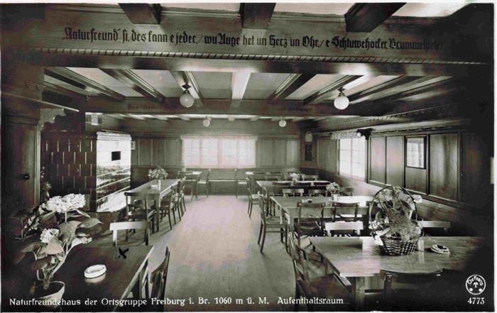 FREIBURG Breisgau BW Naturfreundehaus Aufenthaltsraum