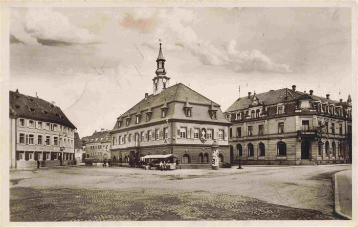 Emmendingen BW Marktplatz mit Rathaus