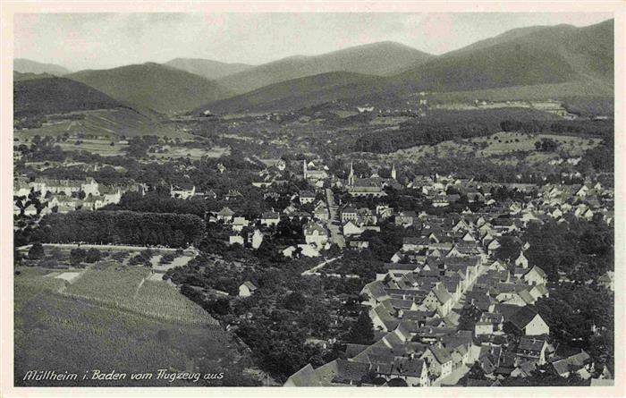 Muellheim Baden Fliegeraufnahme