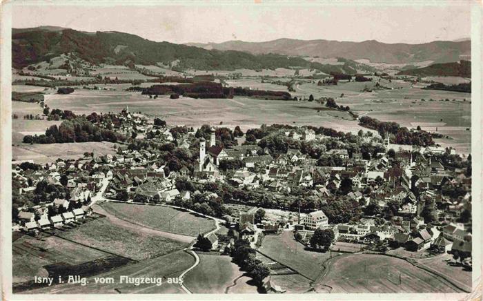Isny Allgaeu Fliegeraufnahme