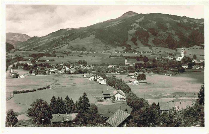 Pfronten Bayern Panorama Blick zum Edelsberg