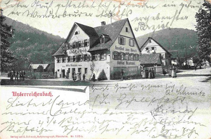 Unterreichenbach  Calw BW Gasthof zum Hirsch