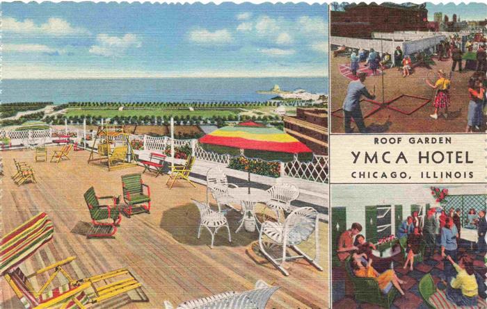 Chicago Illinois USA Roof Garden YMCA Hotel