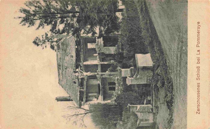 La Pommeraye 49 Maine-et-Loire Zerschossenes Schloss Truemmer 1. Weltkrieg
