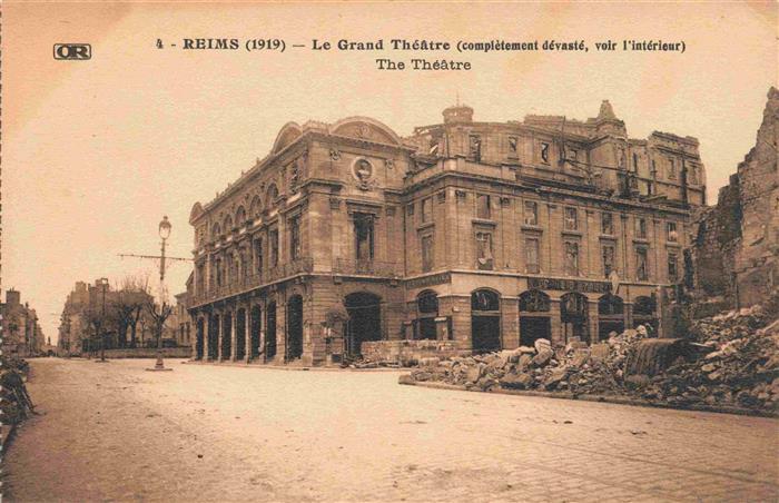 REIMS 51 Grand Théâtre Truemmer 1. Weltkrieg
