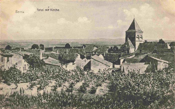 Berru 51 Marne Total mit Kirche