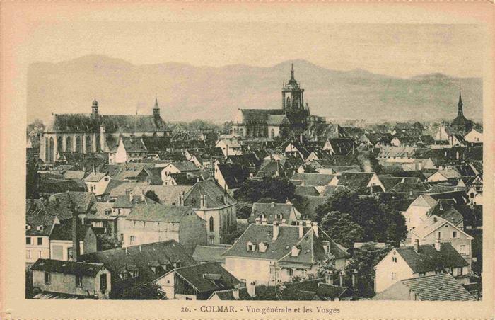 Colmar 68 Haut-Rhin Vue générale et les Vosges