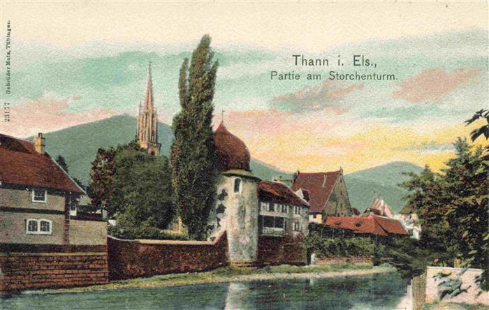 Thann  68 Haut-Rhin Partie am Storchenturm