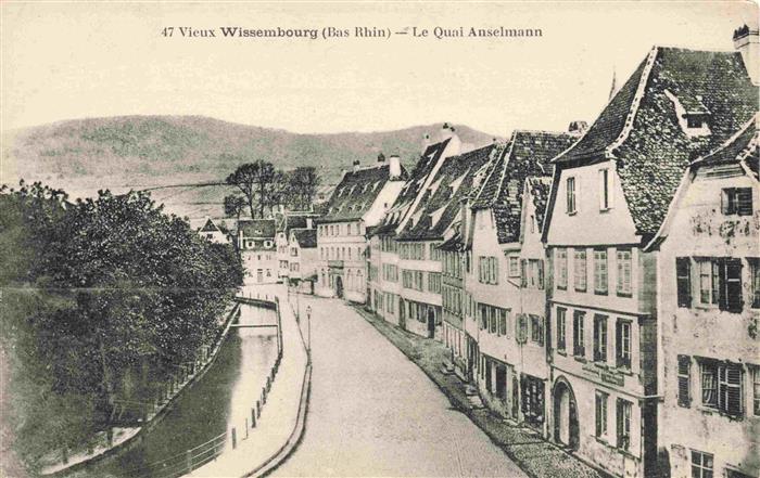 Wissembourg Weissenburg Alsace 67 Bas-Rhin Le Vieux Quai Anselmann