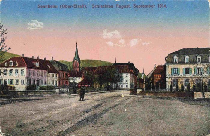 Sennheim 68 Haut-Rhin Schlachten August/September 1914 Westlicher Kriegsschaupla