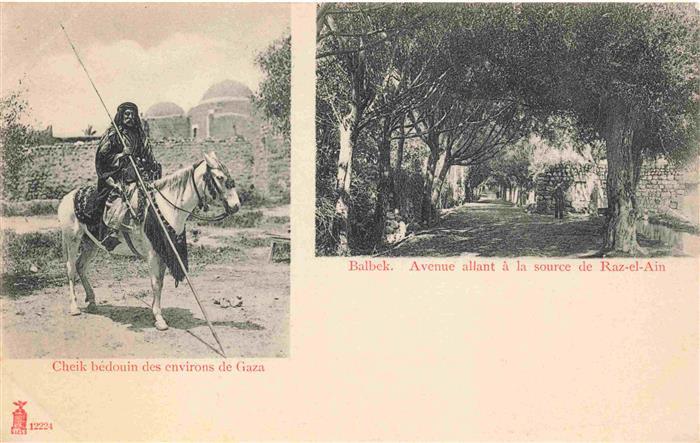 Balbek  Baalbeck Baalbek Lebanon Cheik bédouin Avenue Source de Raz-el-Ain