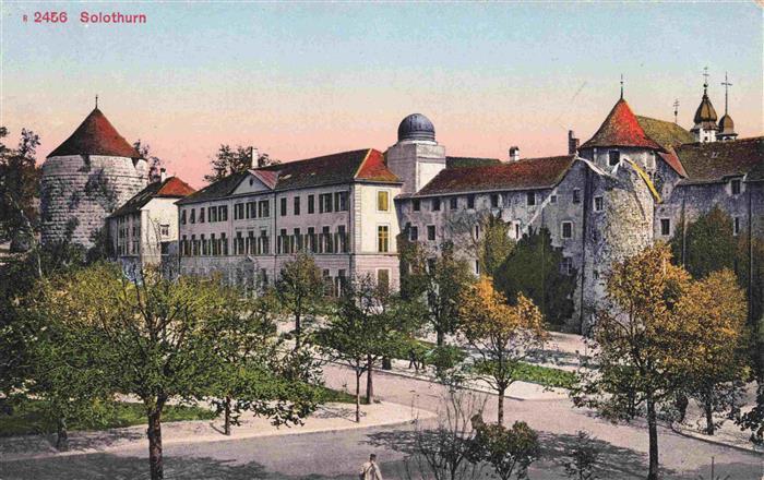 Solothurn Soleure SO Motiv im Stadtzentrum Tuerme