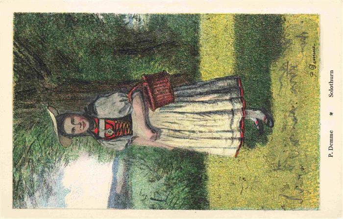 Solothurn Soleure SO Trachten Schweizerische Trachten- und Volkslieder-Vereinigu