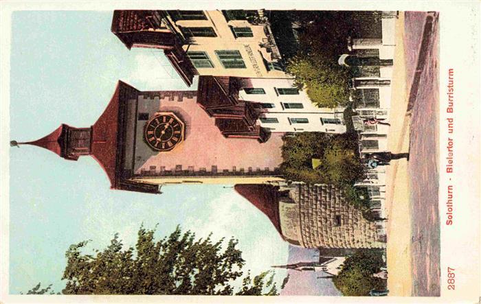 Solothurn Soleure SO Bielertor und Burristurm