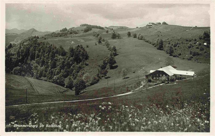 Brunnersberg Balsthal SO Landschaftspanorama Bauernhof