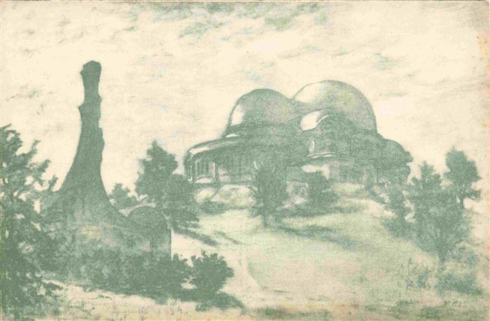 Dornach   SO Goetheanum Freie Hochschule fuer Geisteswissenschaften Kuenstlerkar