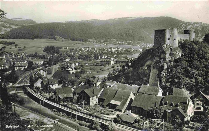 Balsthal SO Panorama mit Alt Falkenstein