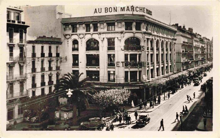ALGER Algier Algerie La Fontaine lumineuse et Rue d'Isly